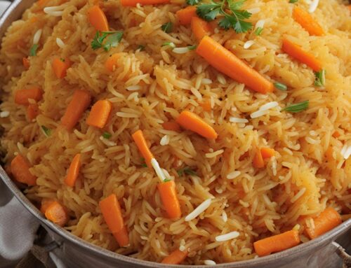 Oshplov rice (long grain, carrots, herbs and spices)