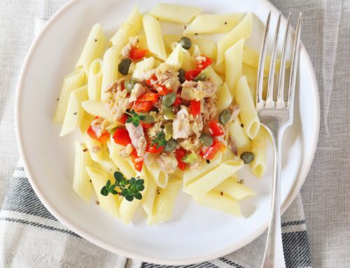 Penne de atún a la italiana